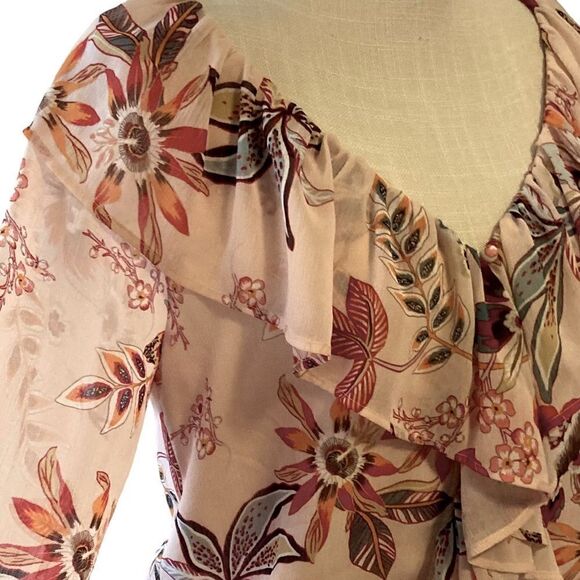 Sanctuary Lady Like Dessert Floral blouse XS - Picture 7 of 9